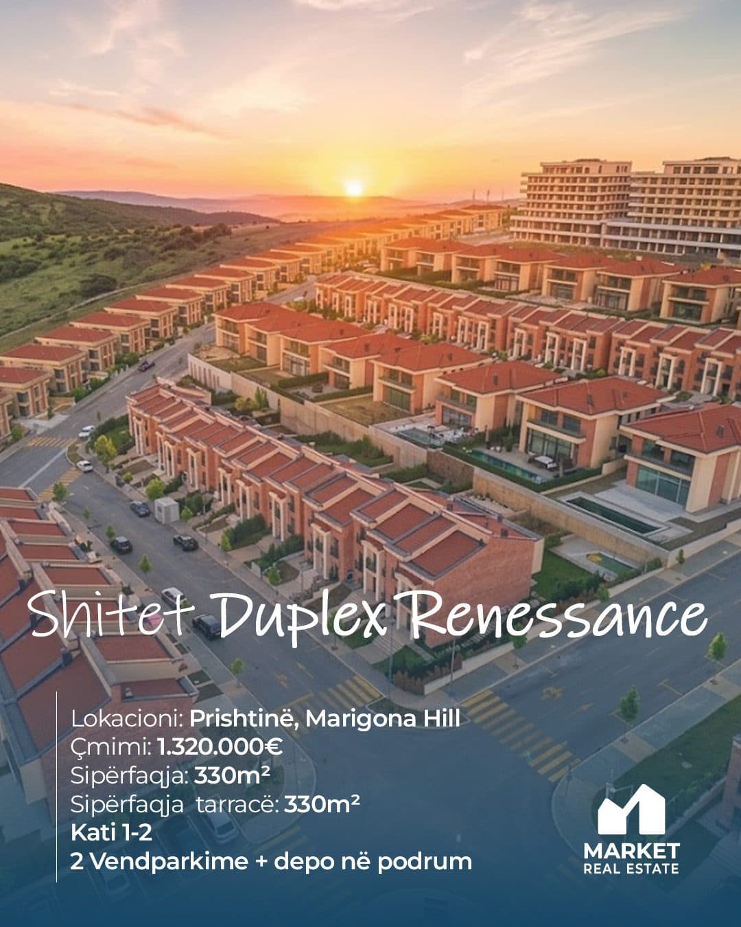 Duplex RENESSANCE në Shitje, Marigona Hill