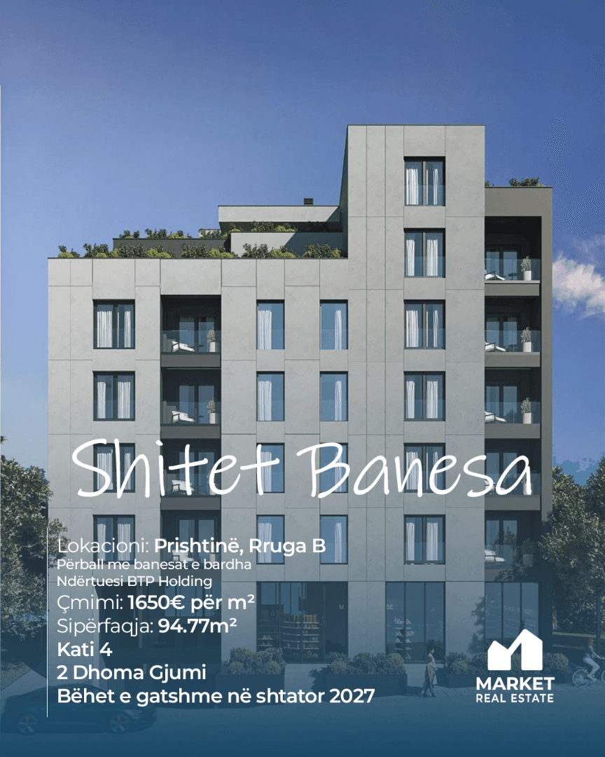 Banesë në Shitje 94.77m² në Rrugën B, Prishtinë 4