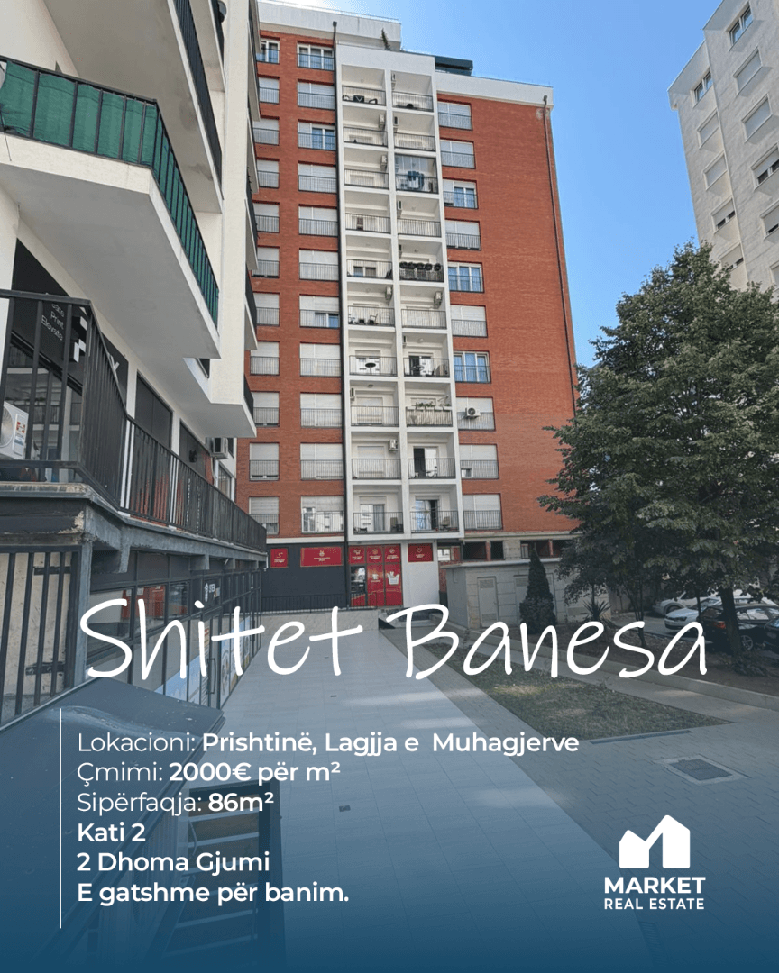 Banesë në Shitje 86m² në Lagjen e Muhaxherëve, Prishtinë