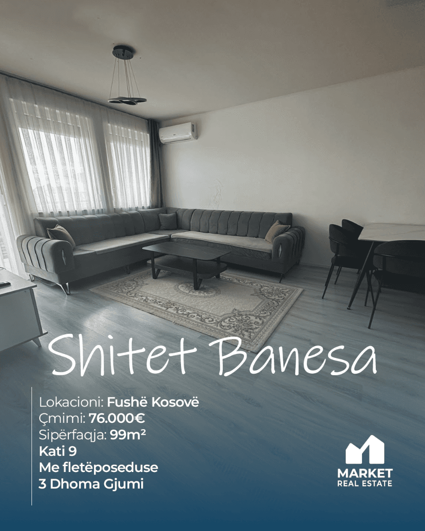 Banesë në Shitje 99m² në Fushë Kosovë