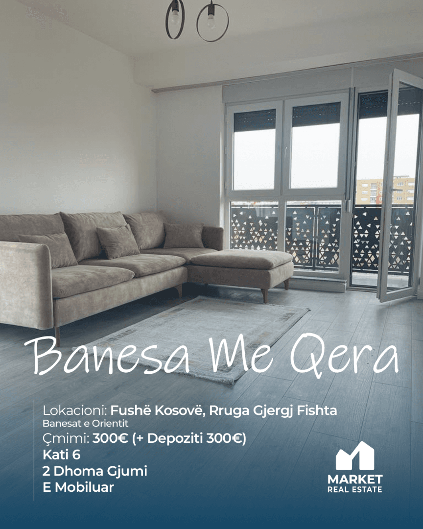 Banesë me Qera në Fushë Kosovë