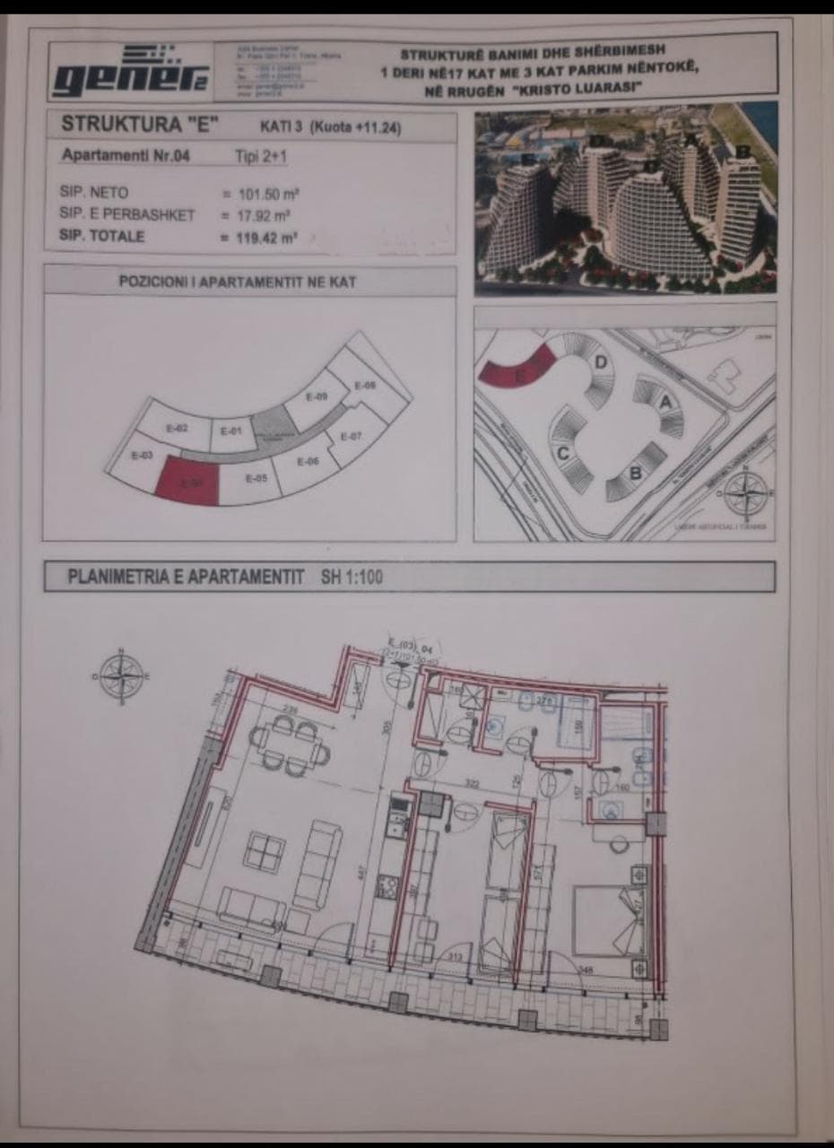 Shitet Apartament i Mrekullueshëm 2+1+2 pranë Liqenit Artificial 2
