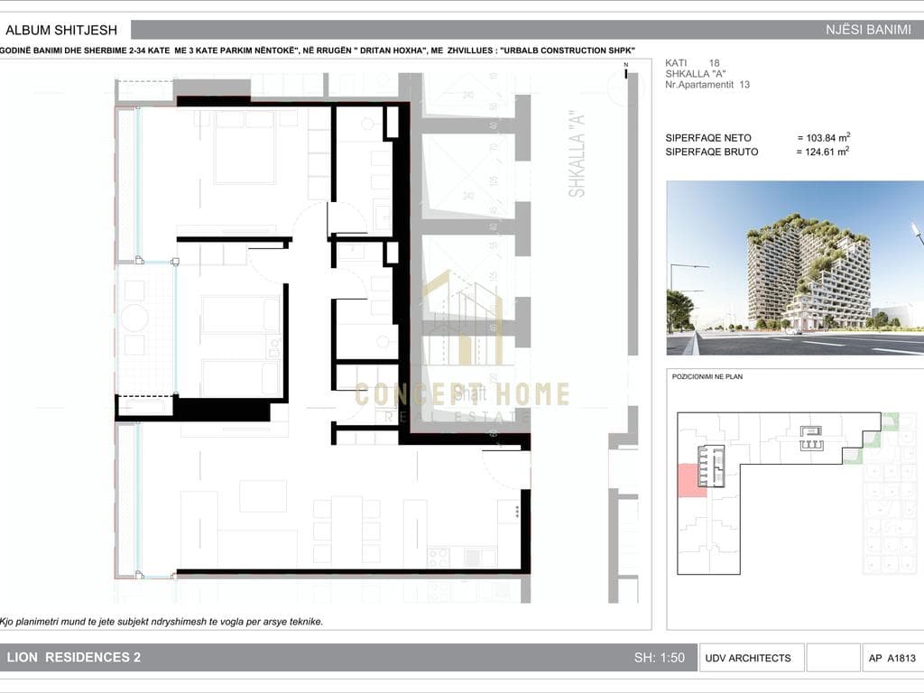Shitet apartament 2+1 tek Shkembi i Kavajes, Durres. 2
