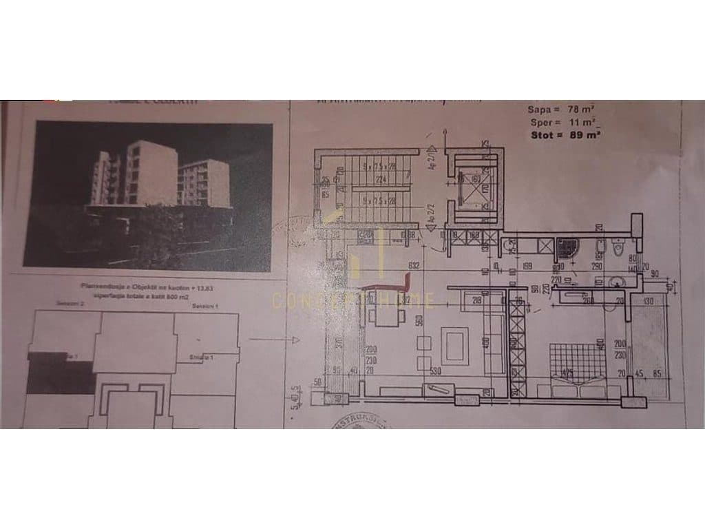 Shitet Apartament 1+1 i konvertuar ne 2+1 ne Kamez