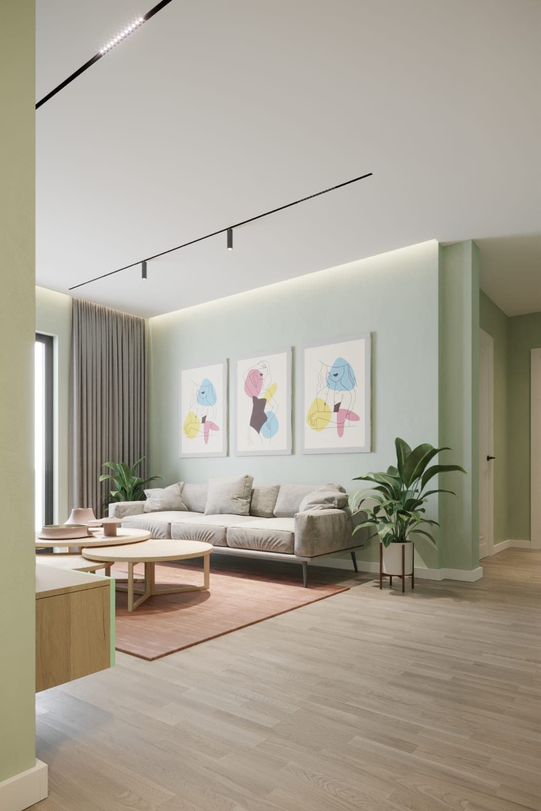 Jepet me qera apartament 2+1 ne Qender
