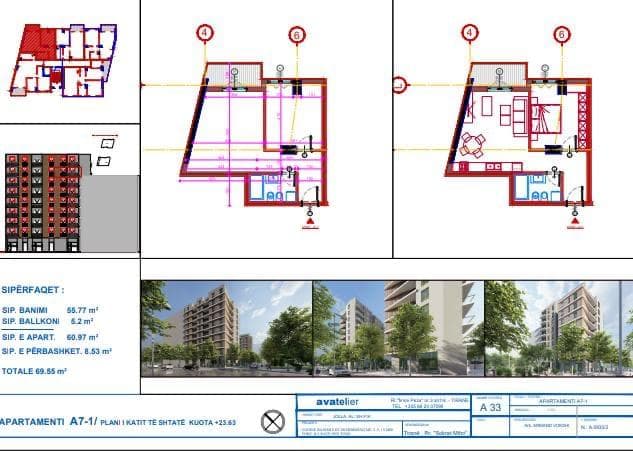 Shitet apartament 1+1 ne Astir, Kompleksi Jolla 3