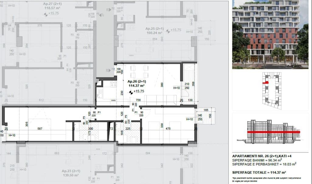 Shitet apartament 2+1+2 tek Fusha e Aviacionit 2