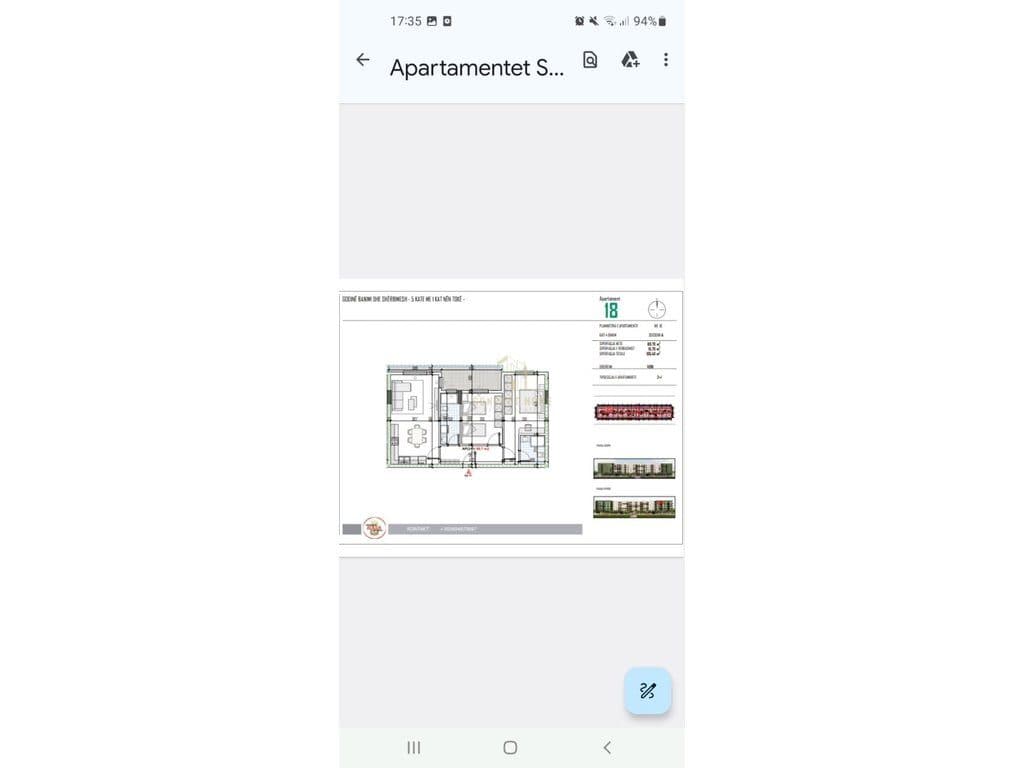 Apartament 2+1 për Shitje në Kamez