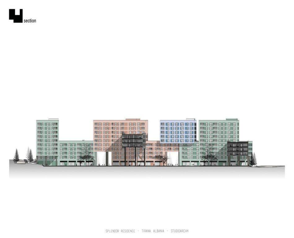 Apartament 2+1+2 Për Shitje në Kinostudio, Tiranë - Residenca splendor 4