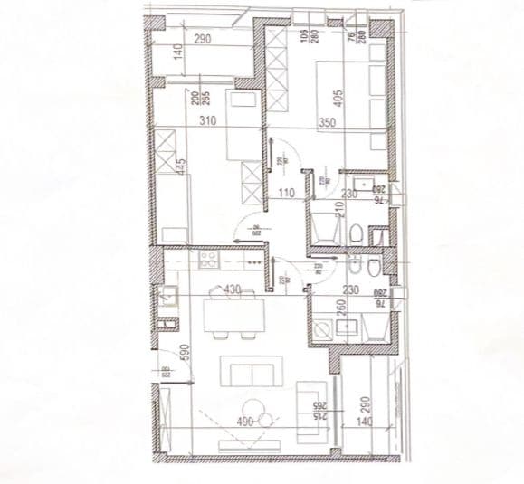 Apartament 2+1 në shitje në Ish fusha aviacionit, Tiranë - 205,200€ 4