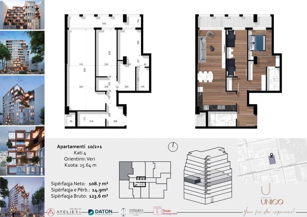 Apartament 2+2 Për Shitje në Blloku, Qendër, Sheshi Skënderbej - 525,300.00€ | 124 m² 3