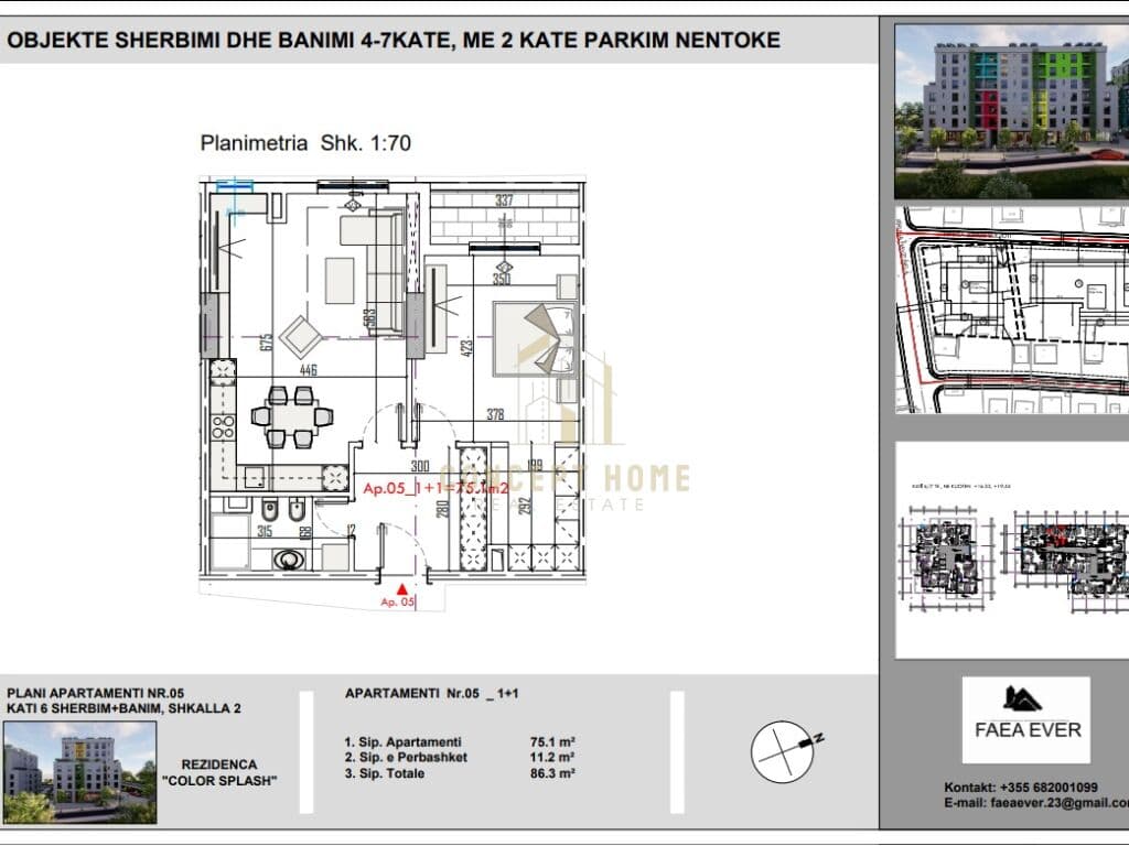 Apartament 1+1 Për Shitje në Paskuqan, Tiranë - 94,930€ | 86.3 m² 2
