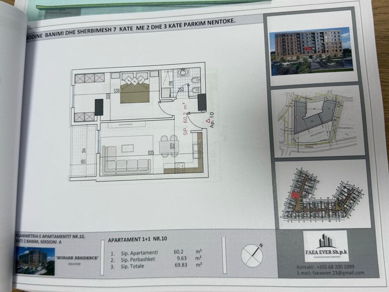 Apartament 1+1 Për Shitje në Babrru, Rruga 5 Maji, Tiranë - 76,813€ | 1+1 2