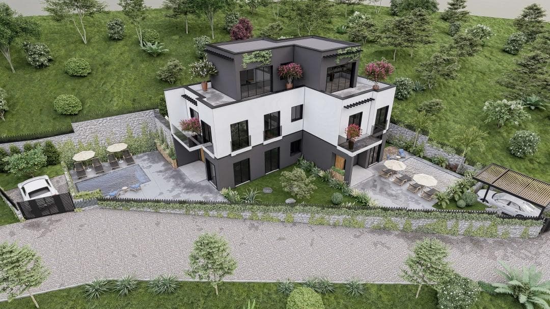 Shitet Vilë Luksoze Me Pishine në Borsh