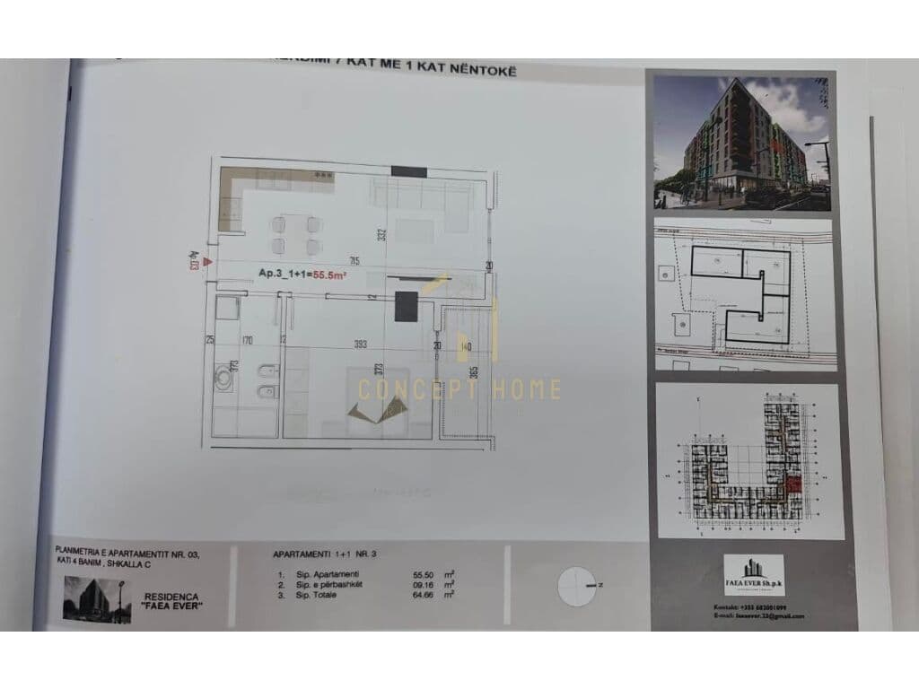 Apartament 1+1 Për Shitje në Paskuqan, Tiranë - 67,893€ | 64.66 m² 3