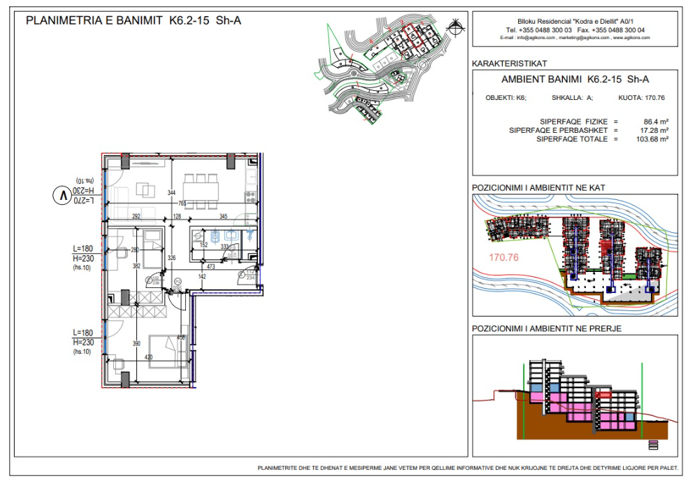 Shitet apartament 2+1 tek Kodra e Diellit (Zgjerimi)