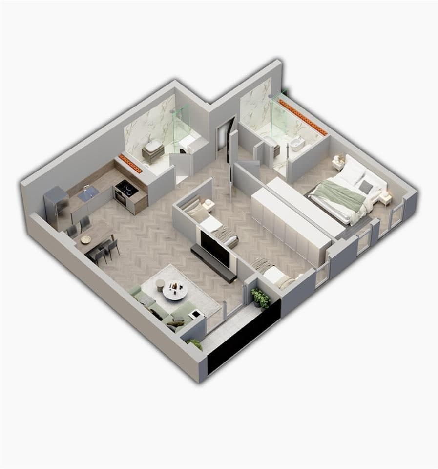 Shitet Apartament 2+1+2 tek Univers City 1