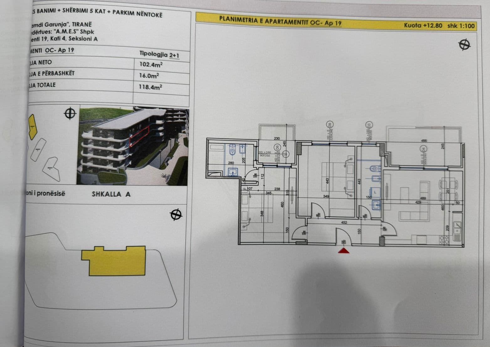 ? Shitet apartament 2+1+2 tek Liqeni i thate