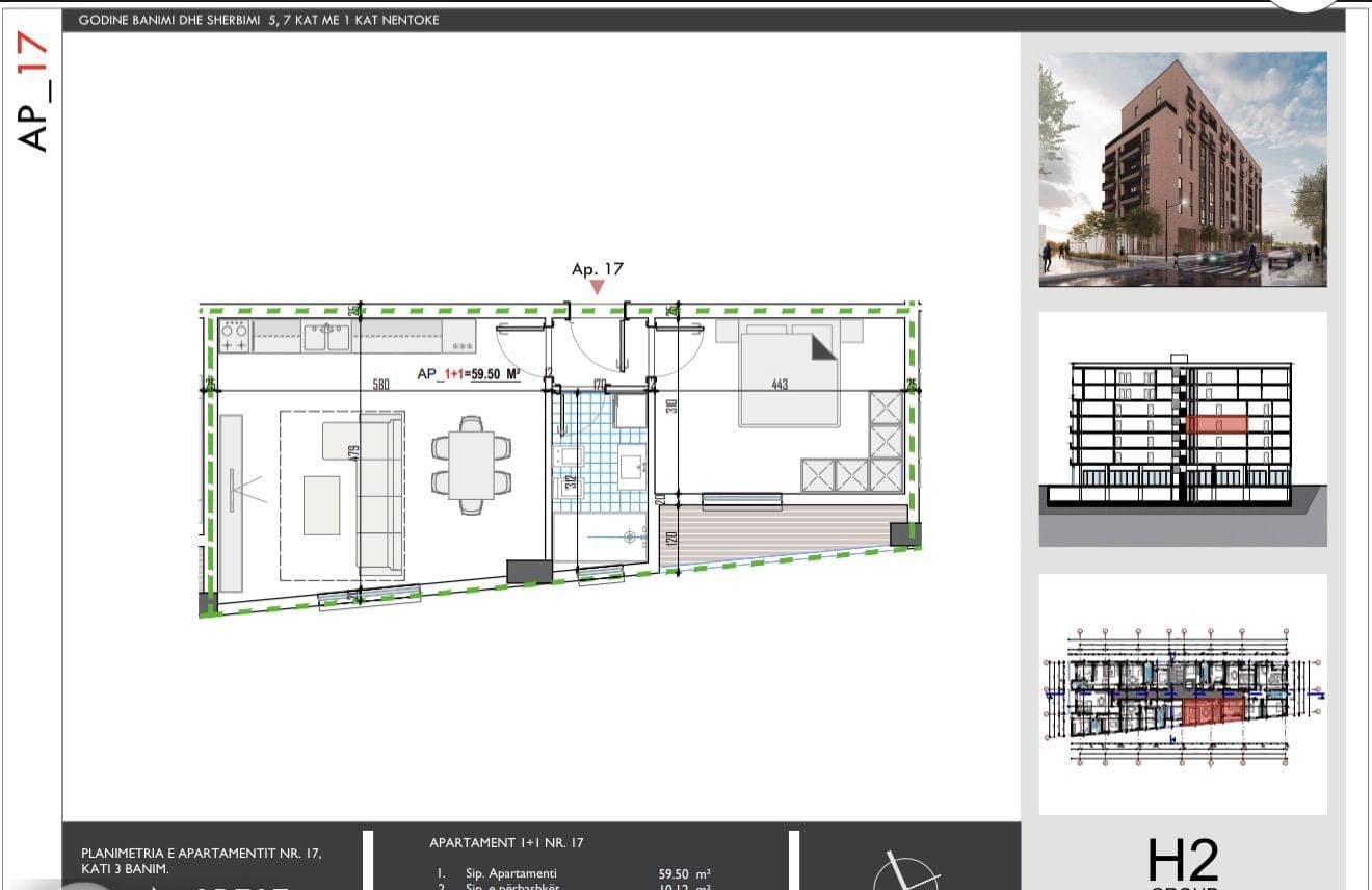 Shitet Apartament 1+1 në Paskuqan (Unaza e Madhe) 4