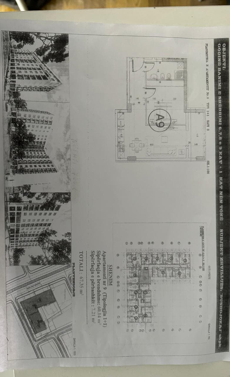 ? Shitet apartament 1+1 ne Kamez- 57.247 euro 1