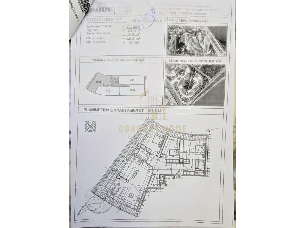 Shitet Apartament 3+1+2 + depo + verande tek Lake View Residence , Liqeni Artificial 3