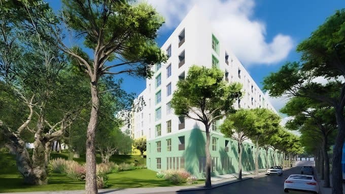 Shitet apartament 1+1 ne Ali Dem tek Residenca Kaimi.