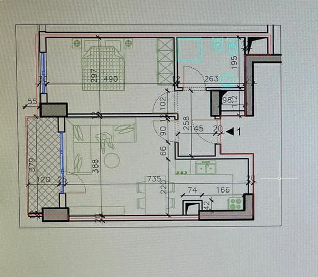 Apartament 1+1 Për Shitje në Rrugën e Durrësit, Tiranë - 140000€ | 69.91 m² 2