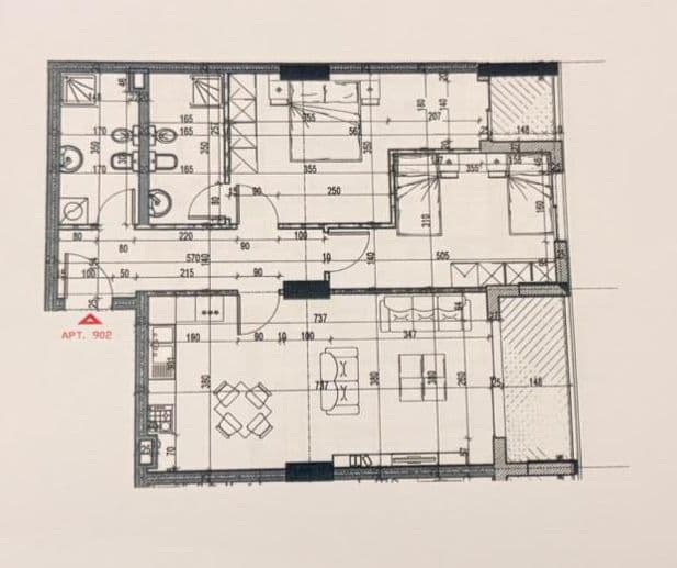 Apartament 2+1 në shitje në Xhamlliku, Tiranë - 199134€ | 110.63 m²