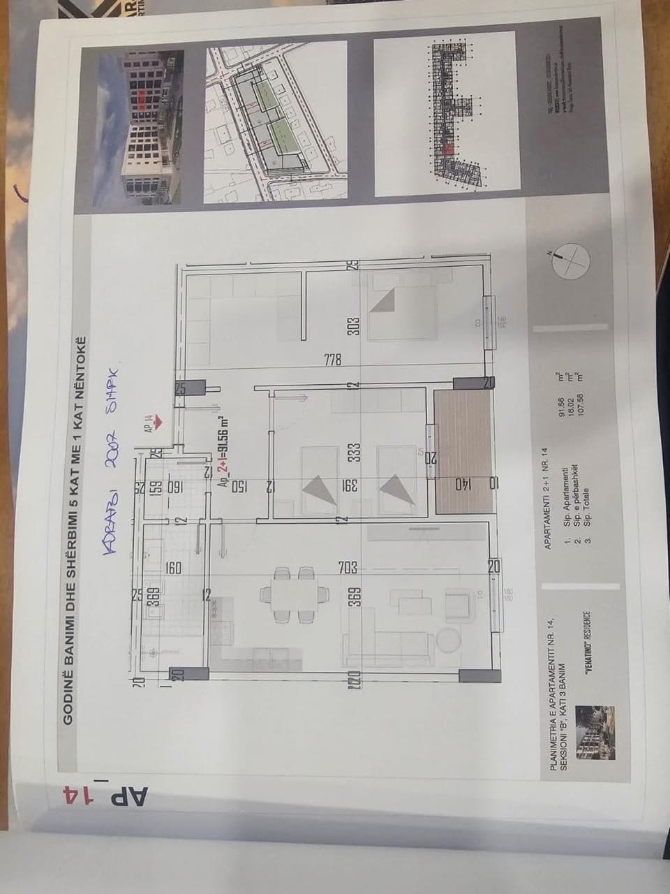 Shitet apartament OKAZION 2+1+garderobe ne Kamez
