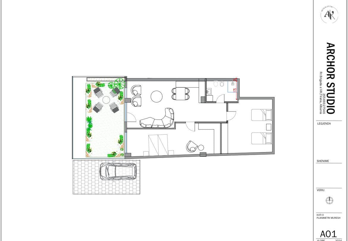 Shitet apartament 2+1+vendparkimi ne Vlore / 150.000 euro