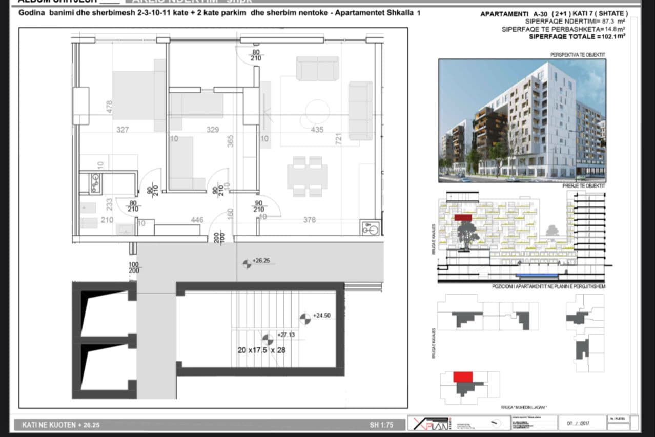 Shitet apartament 2+1 Square 21 , Rruga Kavajes / 245,000 euro 3