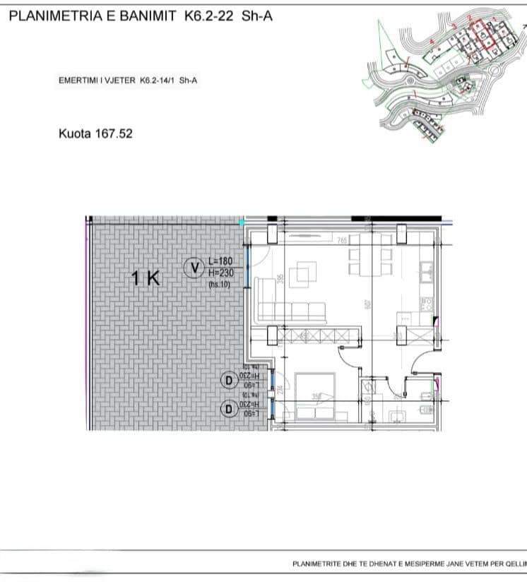 Apartament 1+1 Për Shitje në Kodra e Diellit, Tiranë - 170000€ | 135 m²