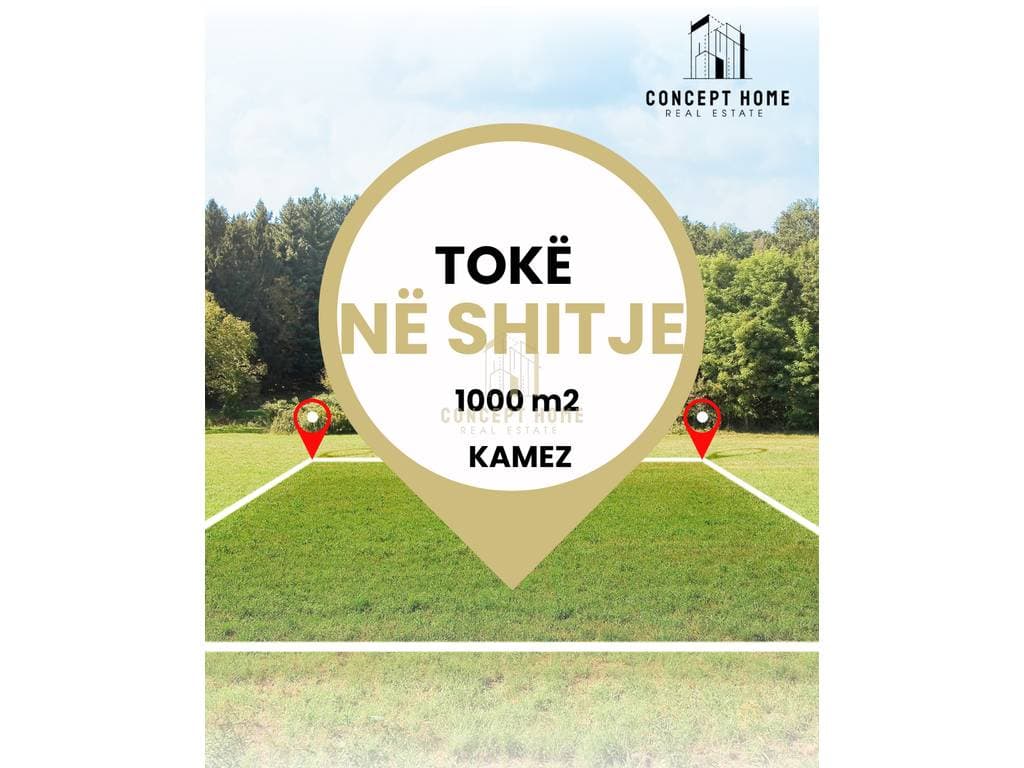 Shitet toke ne Kamez 1000m2