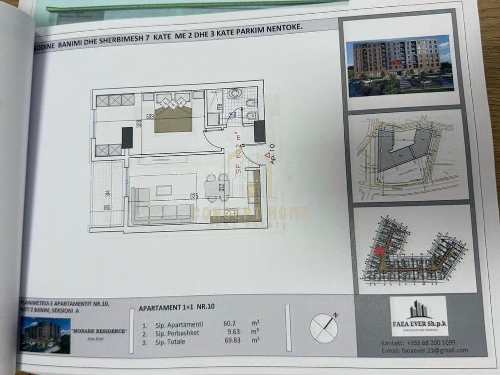 Apartament 1+1 Për Shitje në Babrru, Rruga 5 Maji, Tiranë - 76,813€ | 1+1 2