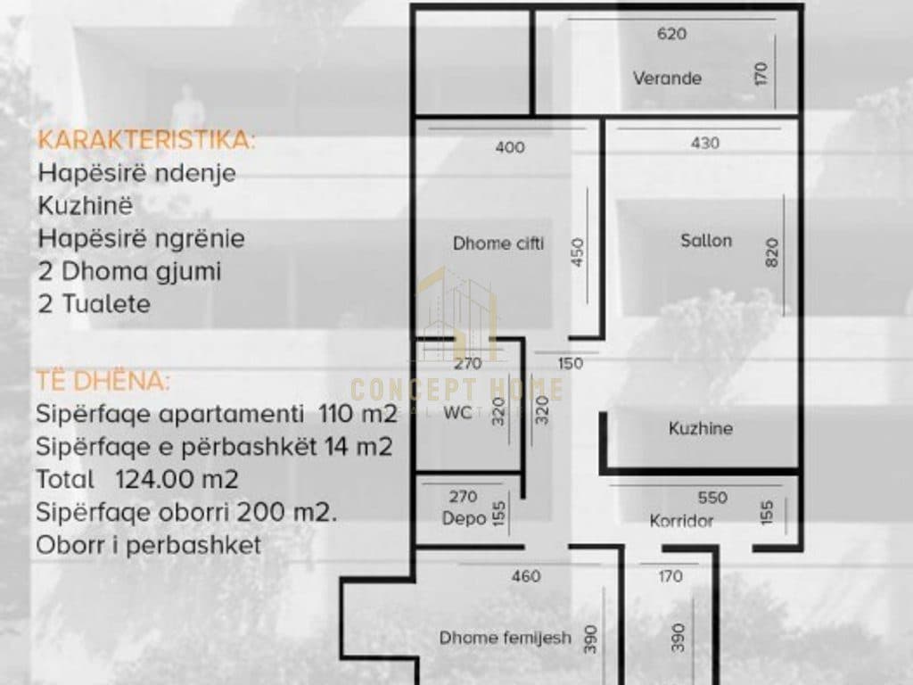 Apartament 1+1 Në Shitje në Farkë, Tiranë - 101,752€ | 70 m² 1