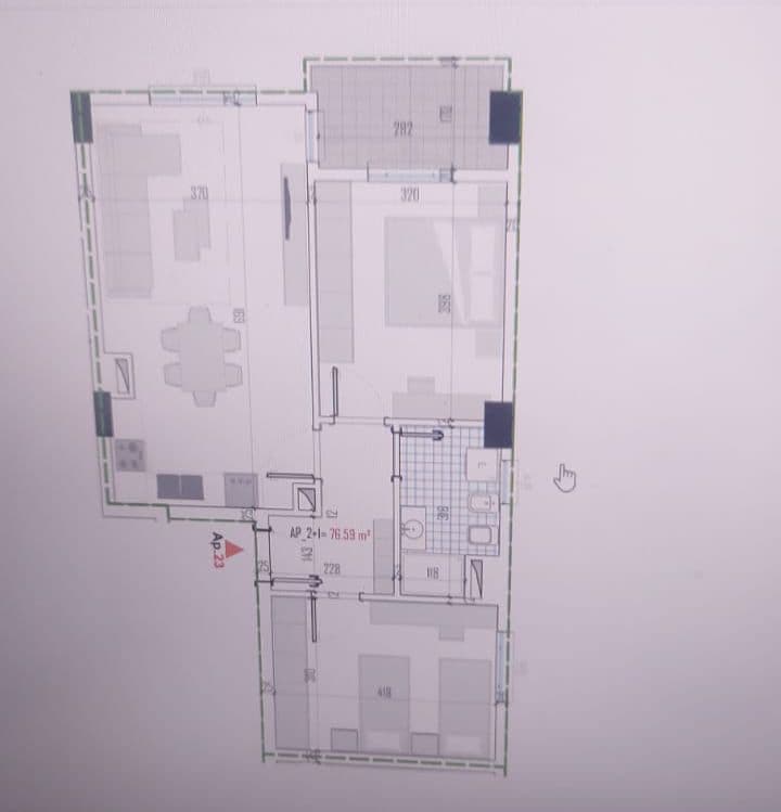 Shitet apartament 2+1 ne Bathore 1