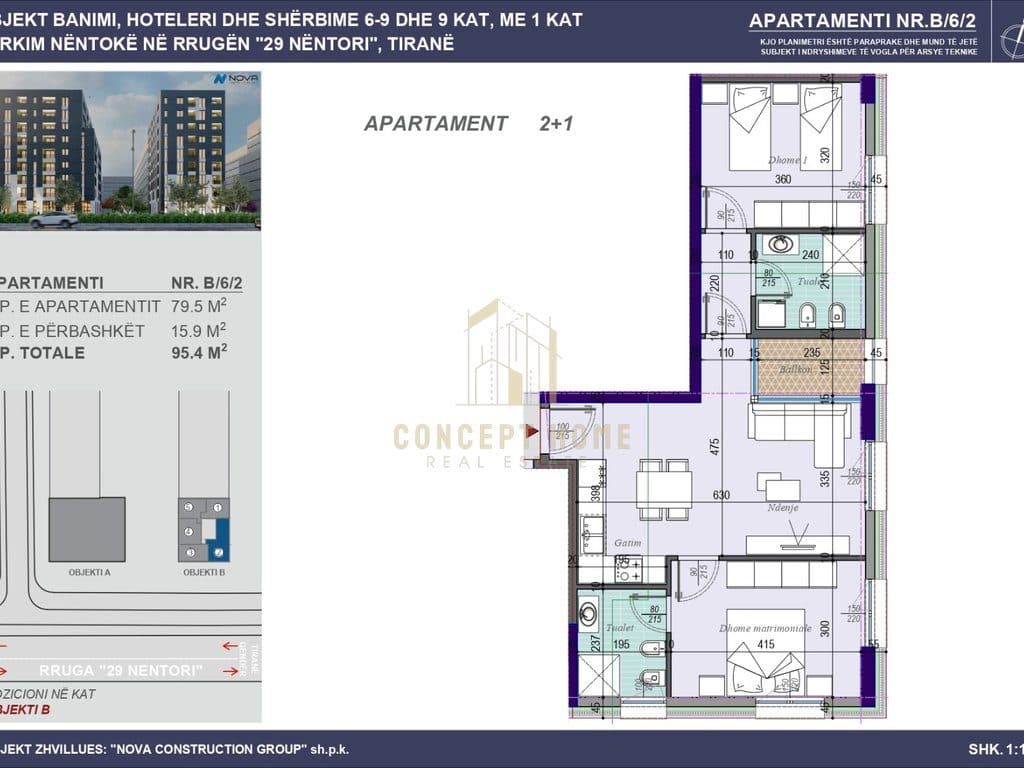 Shitet Apartament 2+1+2, tek Tirana Entry III 4