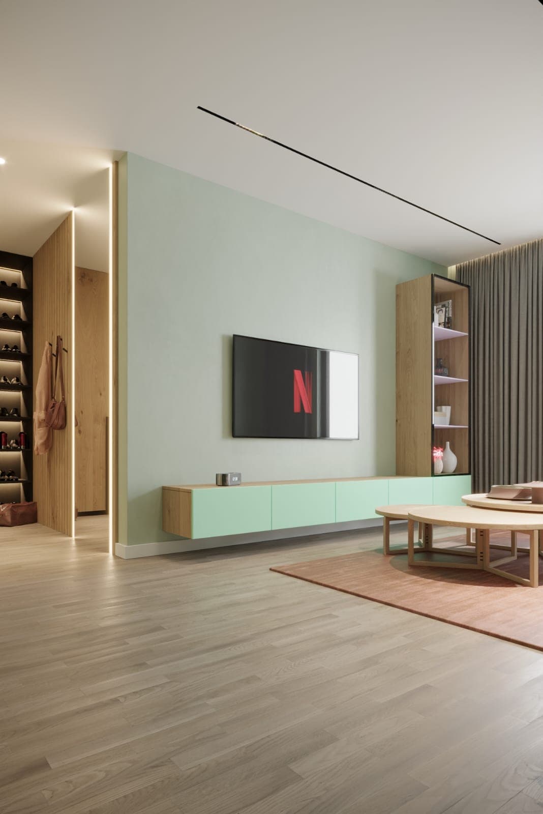 Jepet me qera apartament 2+1 ne Qender 3