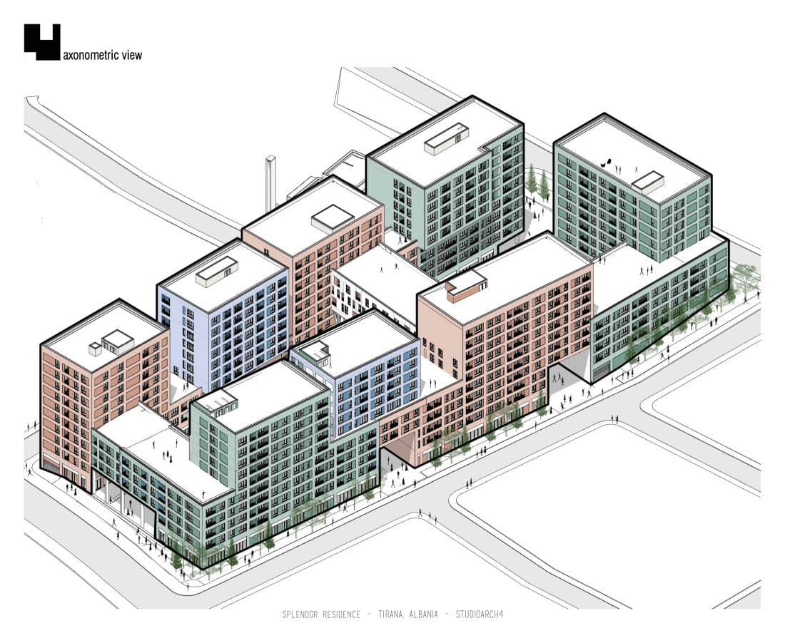 Shitet apartament 2+1 tek Rezidenca Splendor, Kinostudio/154.950 euro 4