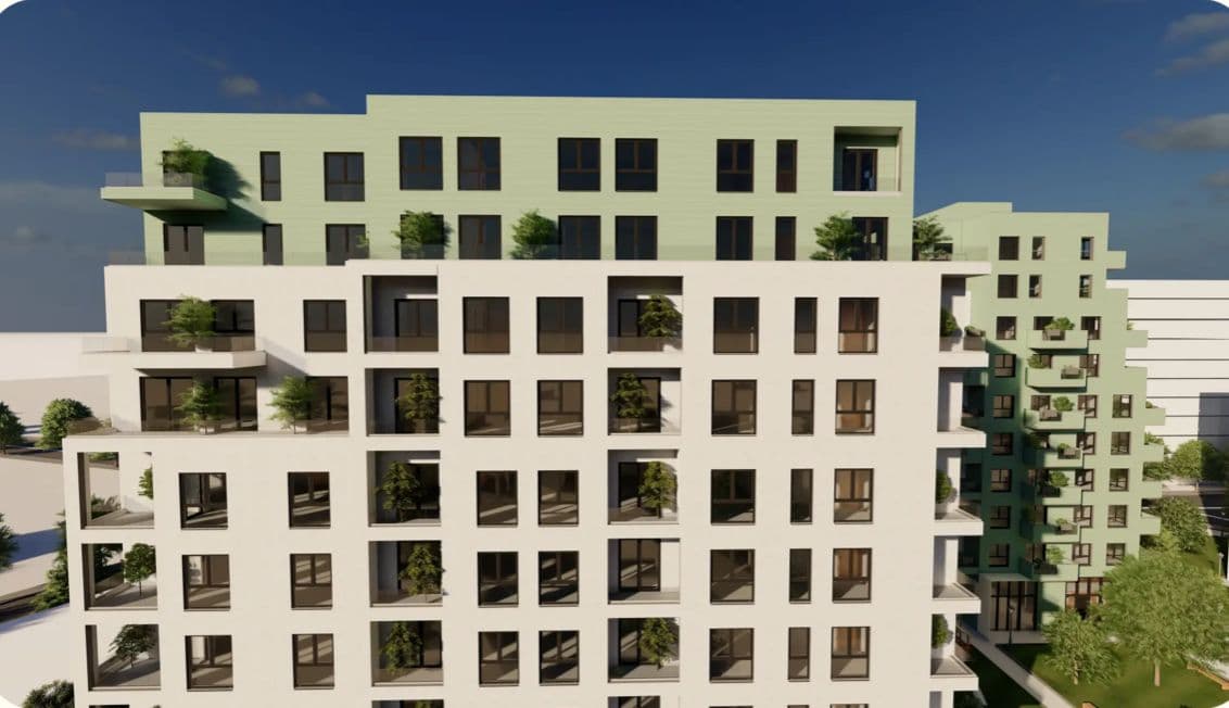 Shitet apartament 2+1+2 Viva Vomplex, prane qendres Globe 4