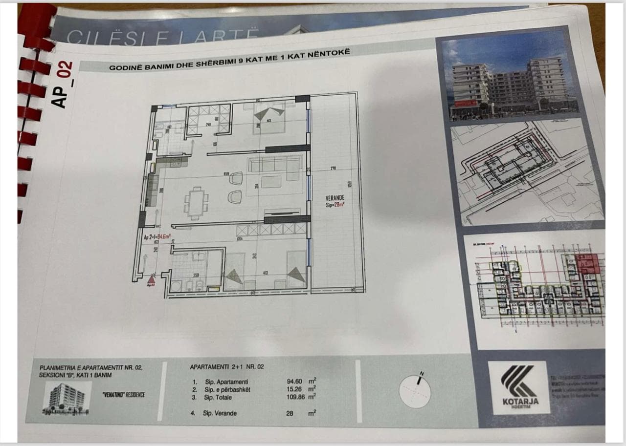 Apartament 2+1+2 në Shitje në Kamëz - 113.160€ | 109.86 m² 4