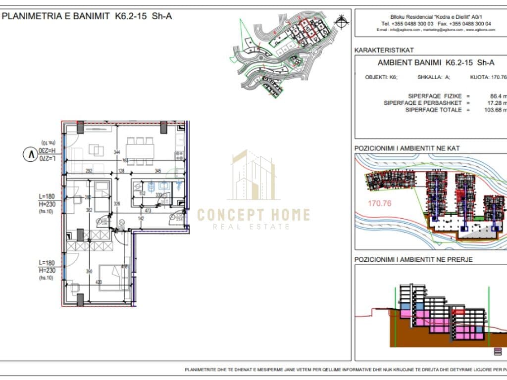 Shitet apartament 2+1 tek Kodra e Diellit (Zgjerimi)