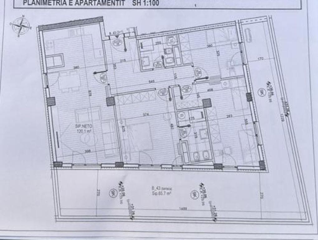 SHITET APARTAMENT 3+1+2 , Bulevardi Ri - 1250€/m2 1