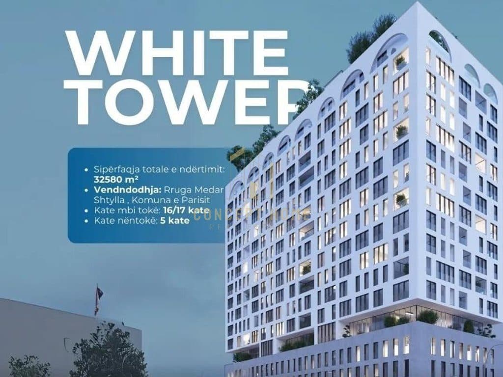 Shitet apartament 2+1+2 Komuna e Parisit. (White Tower)