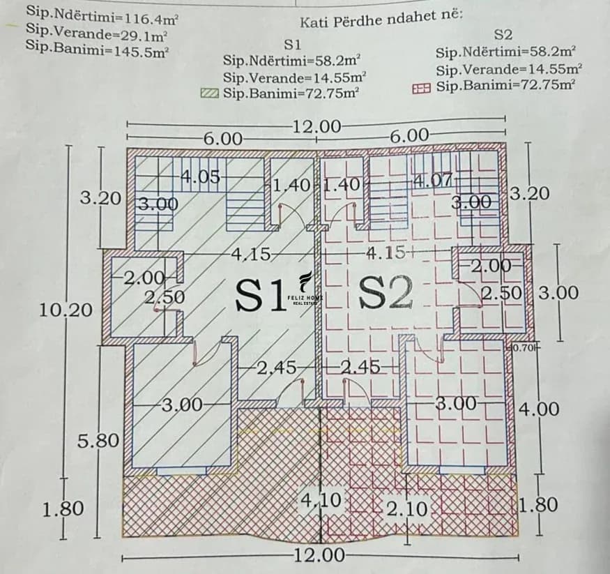 SHITET VILE 293 M2 FRESK 400.000 EURO