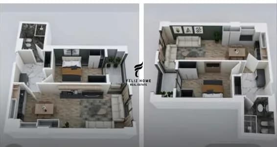 SHITET APARTAMENT 1+1+BALLKON STACIONI TRENIT 183.500 EURO