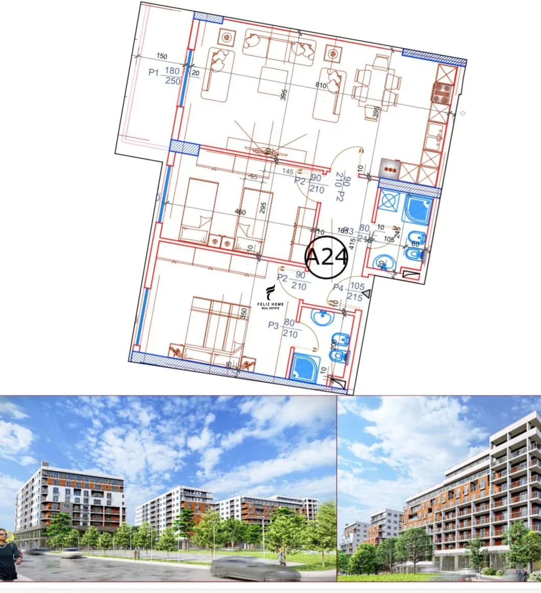 SHITET APARTAMENT 2+1+2 PASKUQAN 127.500 EURO