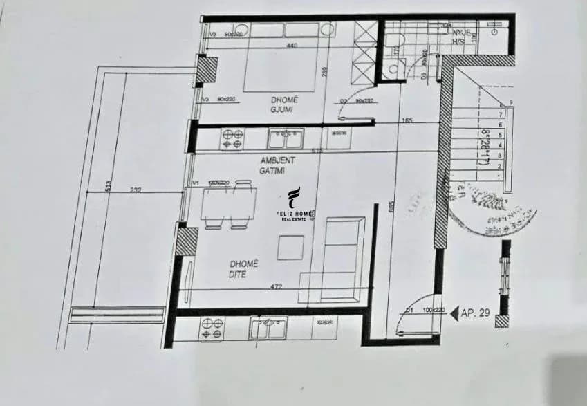 SHITET APARTAMENT 1+1 ISH FUSHA AVIACIONIT 119.500EURO