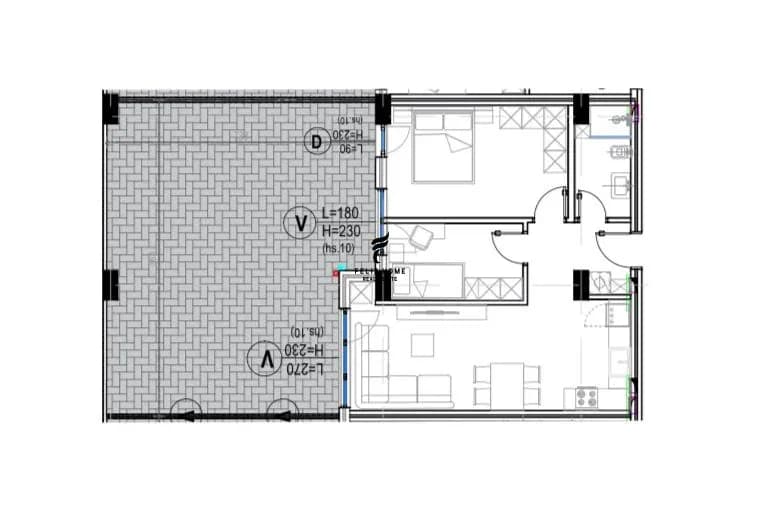 SHITET APARTAMENT 2+1 KODRA E DIELLIT 2 184.100 EURO