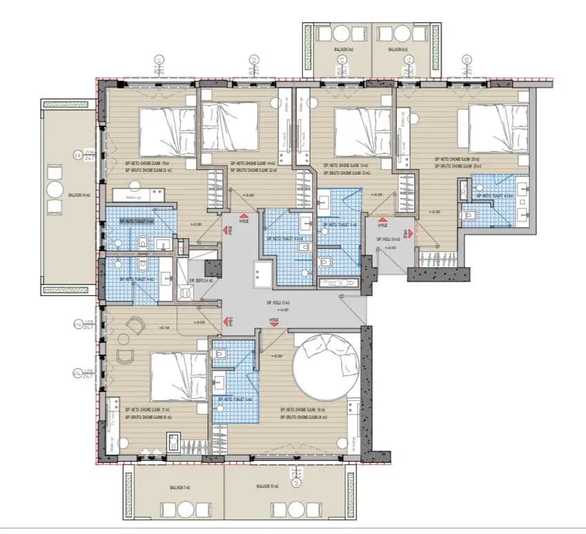 ZYRE ME QERA 250 M2 KOMPLEKSI DELIJORGJI 2.500 EURO 3